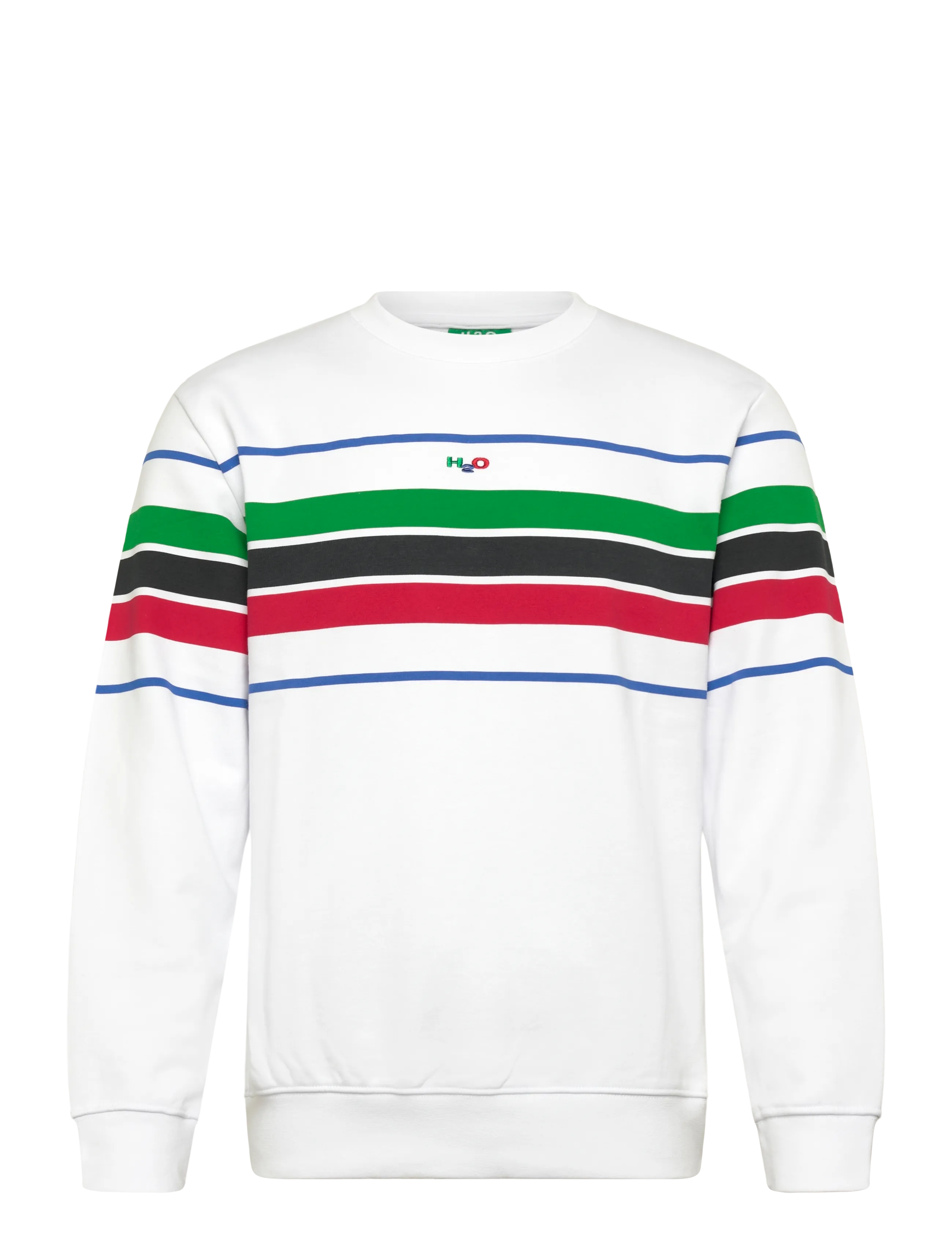 H2O Classic Sweat O'neck - Riided - WHITE / white