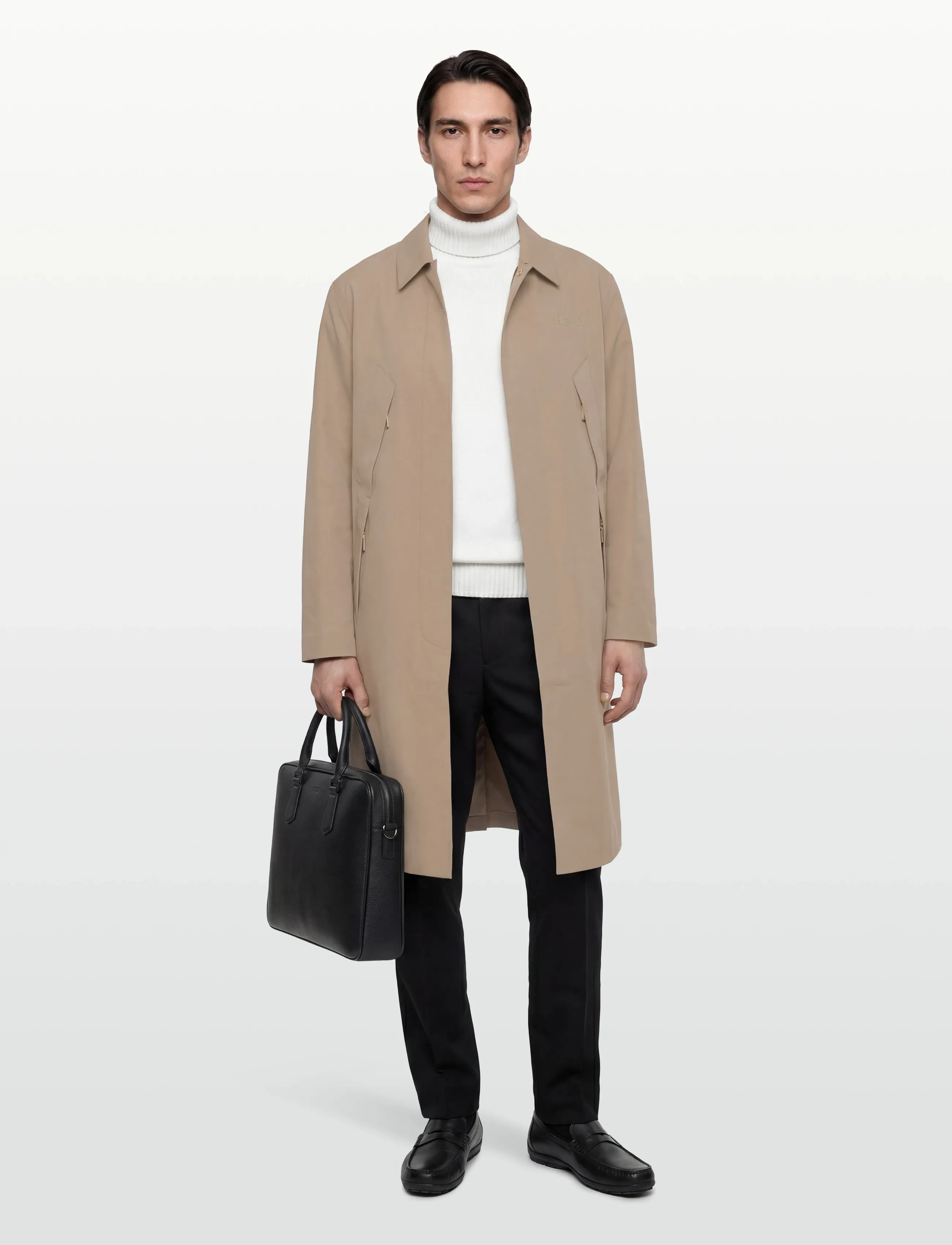 H2O - Bornholm Rain Coat - rain jackets - warm grey - 4