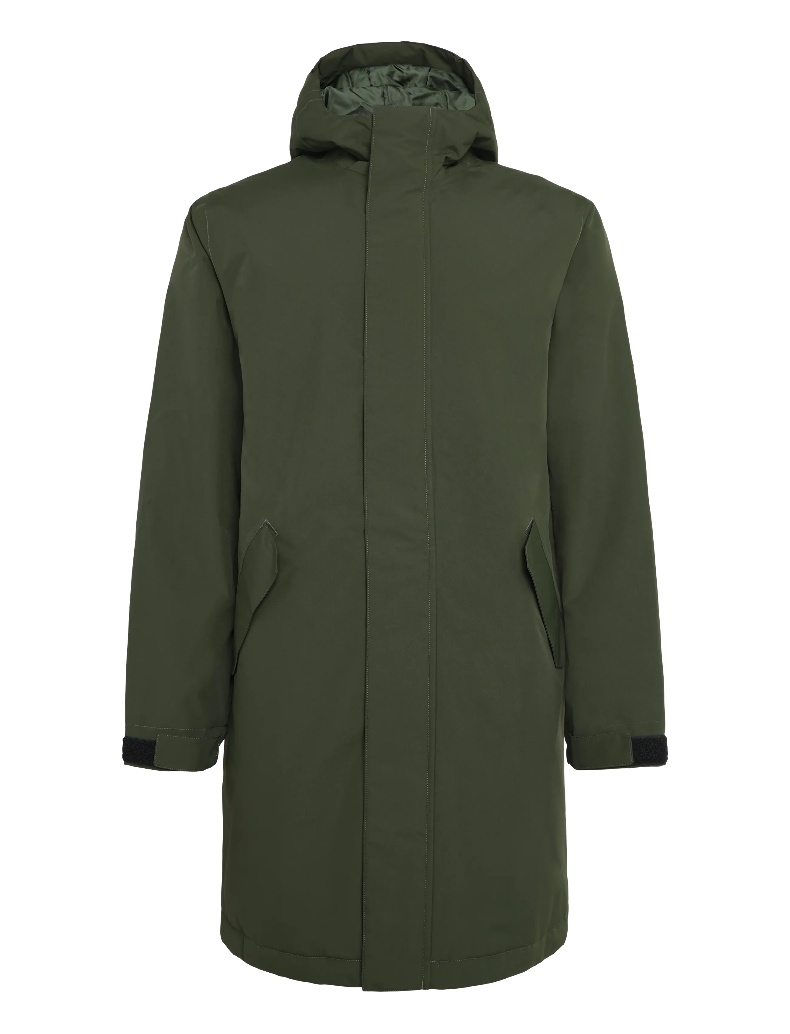 H2O Læsø Padded Long Jacket - H2O - ARMY / khaki/green