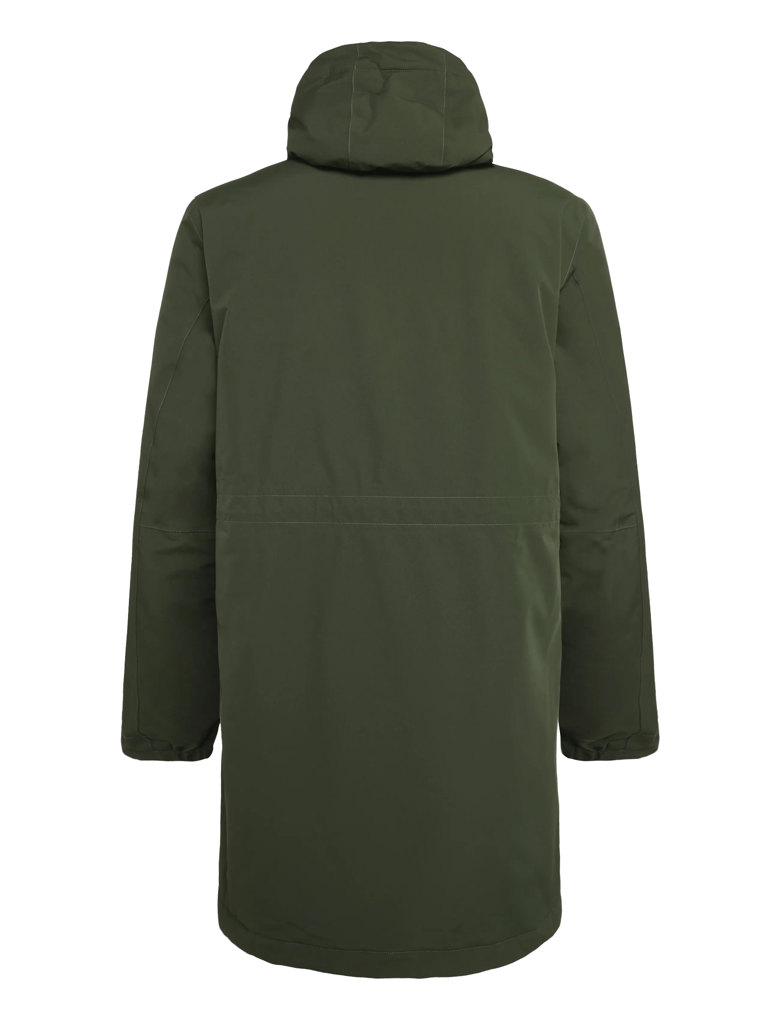 H2O - Læsø Padded Long Jacket - daunenmäntel - army - 2