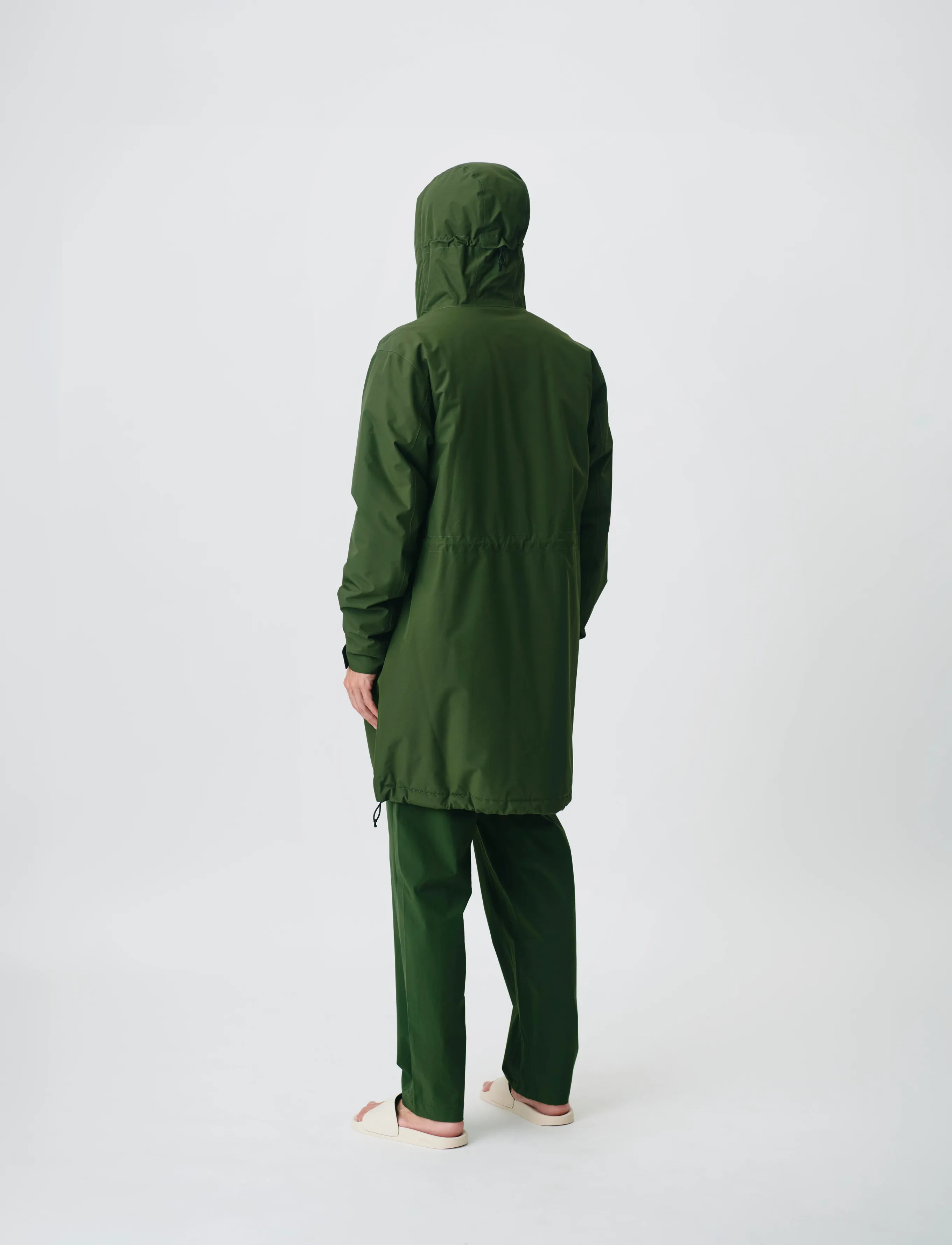 H2O - Læsø Padded Long Jacket - daunenmäntel - army - 4