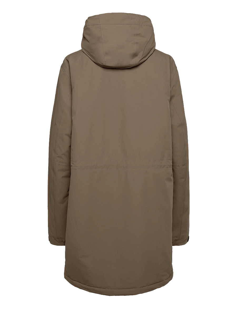 H2O - Læsø Padded Long Jacket - dusty oak - 2
