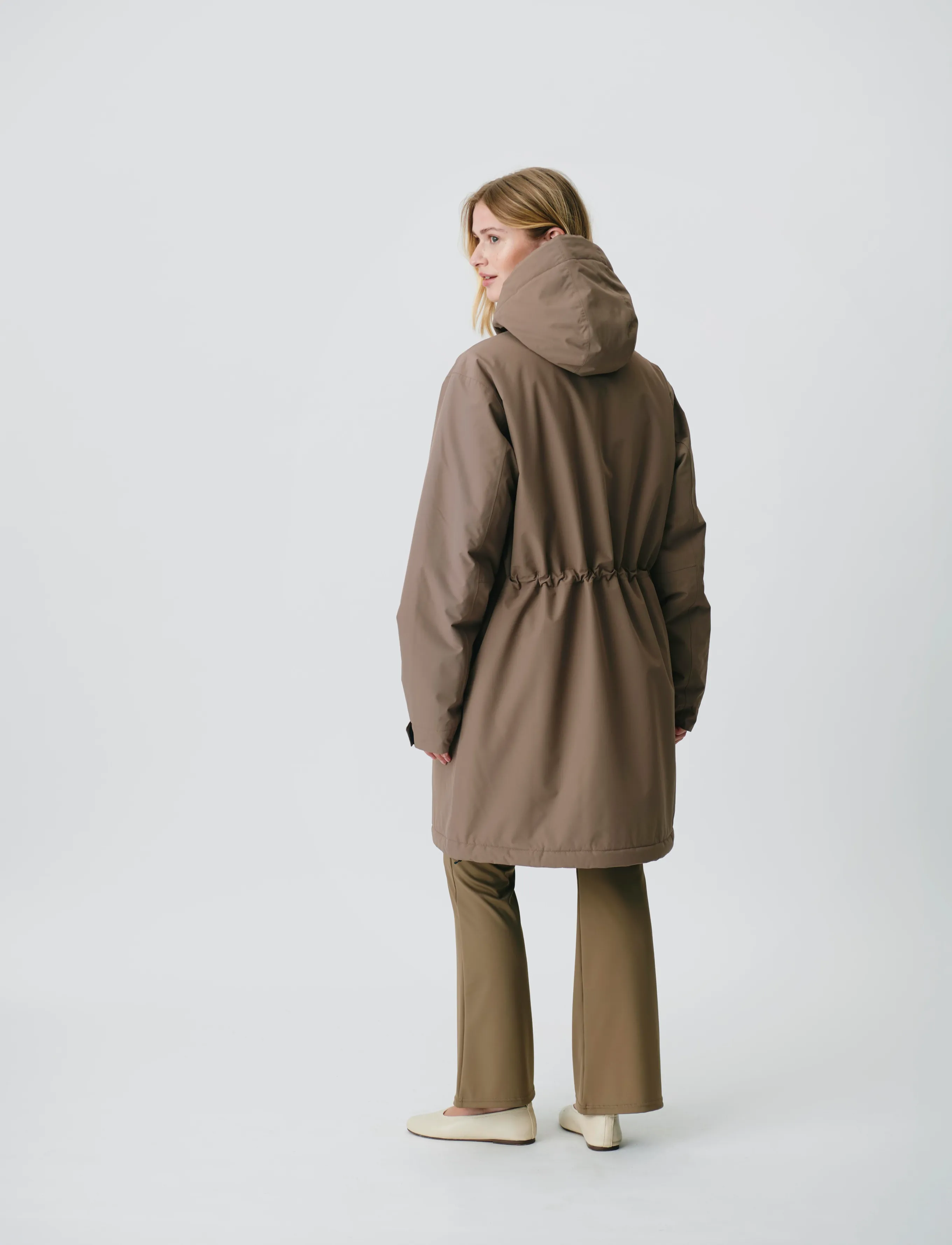 H2O - Læsø Padded Long Jacket - dusty oak - 3