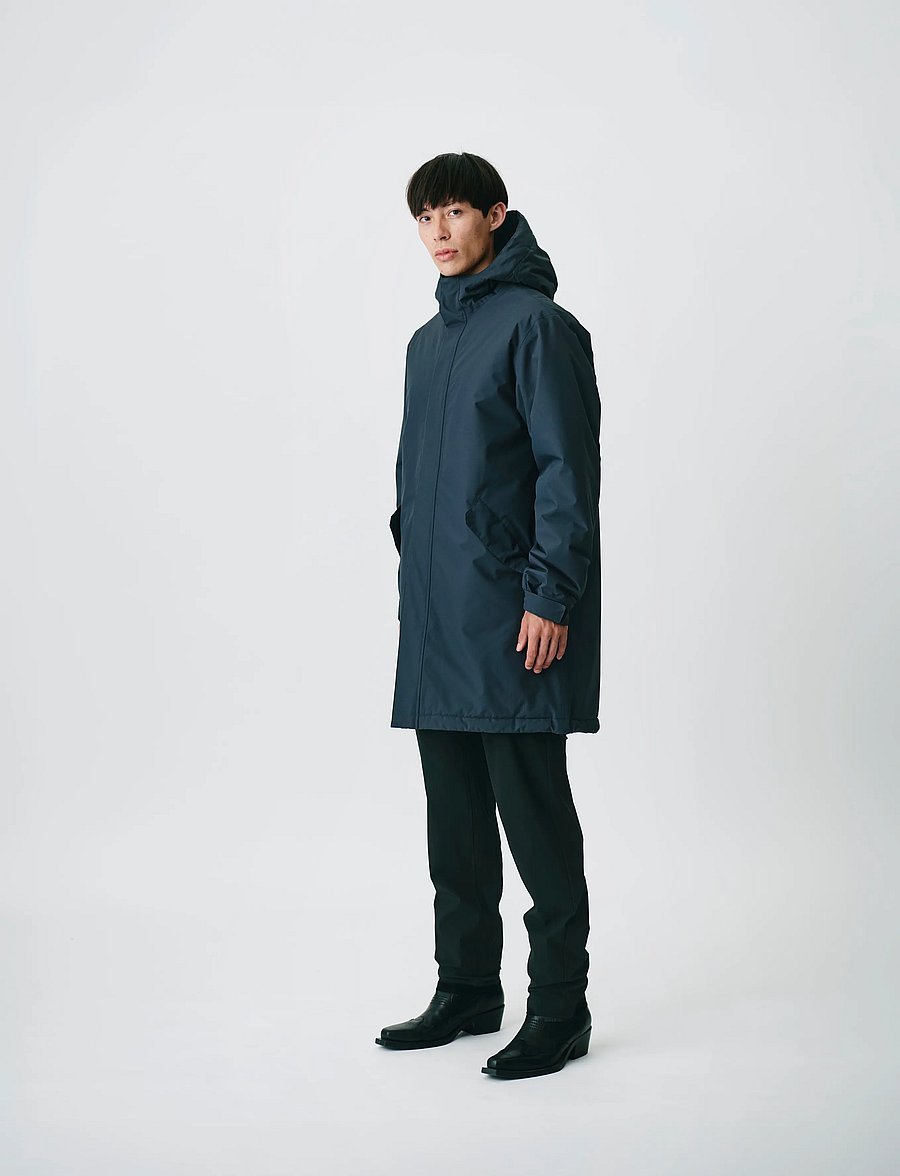 H2O - Læsø Padded Long Jacket - outdoor jacken - navy - 3