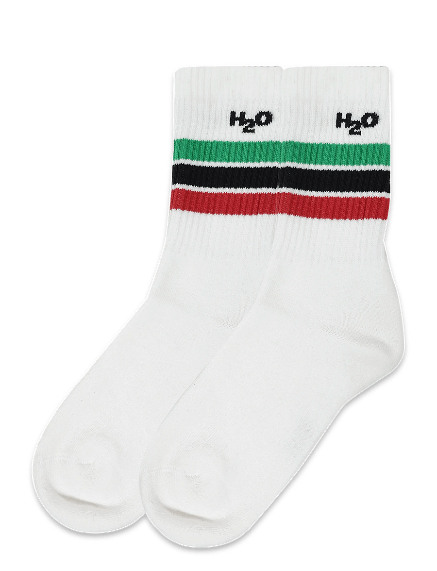 H2O - 2-Pack Classic Sock - strümpfe - white/green/red - 2
