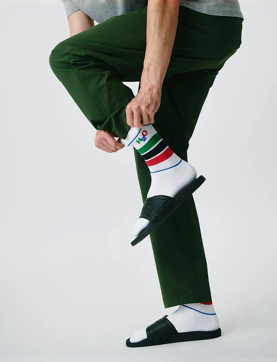 H2O - 2-Pack Classic Sock - strümpfe - white/green/red - 0