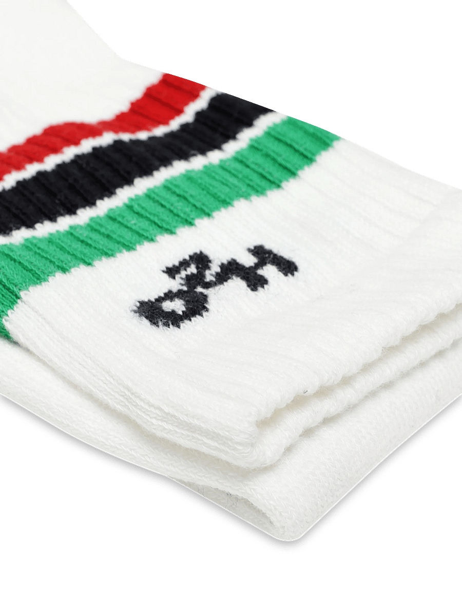 H2O - 2-Pack Classic Sock - strümpfe - white/green/red - 3
