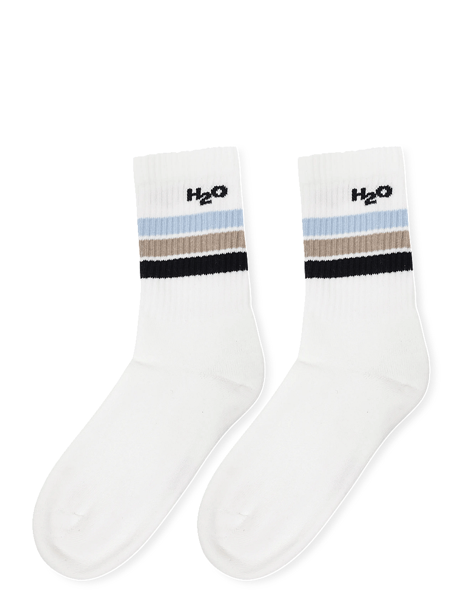 H2O - 2-Pack Classic Sock - sportstrømper - white/light blue/navy - 2