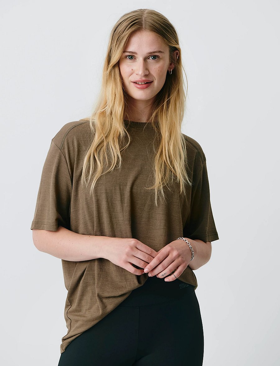 H2O - Birkholm Essential Baselayer Tee - baselayer overdele - dusty oak - 0