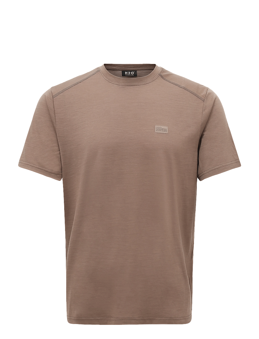 H2O - Birkholm Essential Baselayer Tee - aluskihina kantavad alussärgid - warm grey - 1