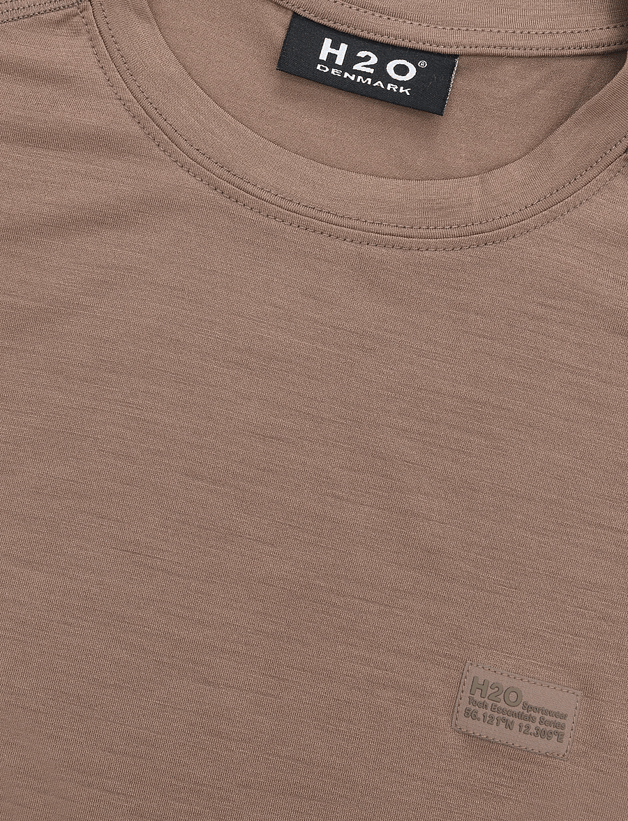 H2O - Birkholm Essential Baselayer Tee - aluskihina kantavad alussärgid - warm grey - 4