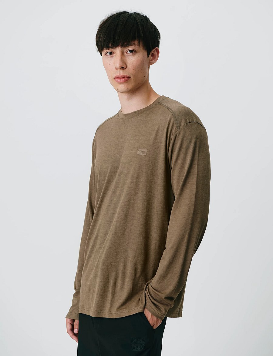 H2O - Birkholm Essential Baselayer L/S Te - aluskihina kantavad alussärgid - dusty oak - 0
