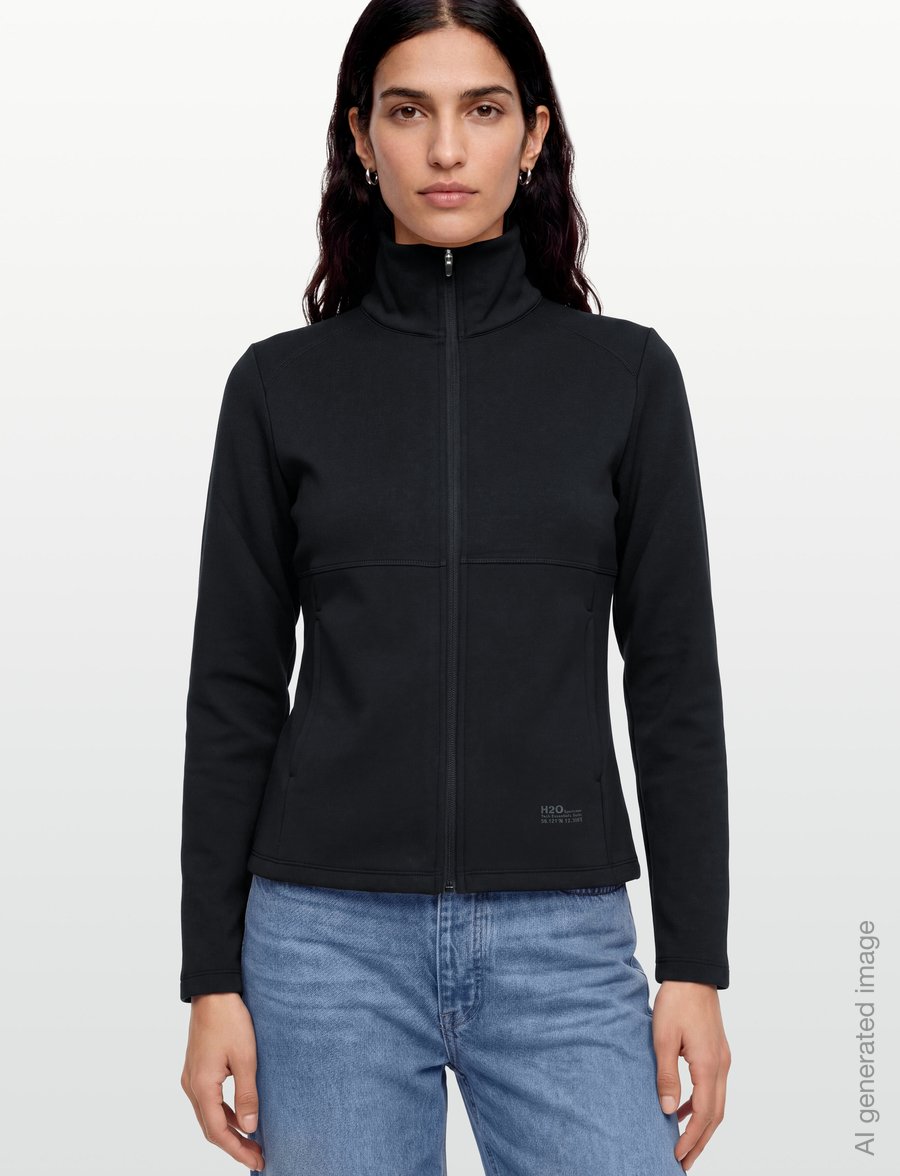 H2O - Birkholm Essential Midlayer Woman F - sportsjakker - black - 3