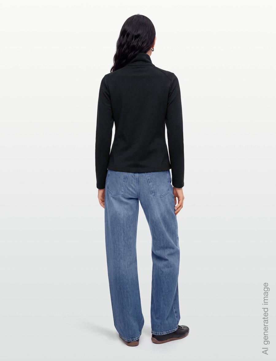 H2O - Birkholm Essential Midlayer Woman F - sportsjakker - black - 4