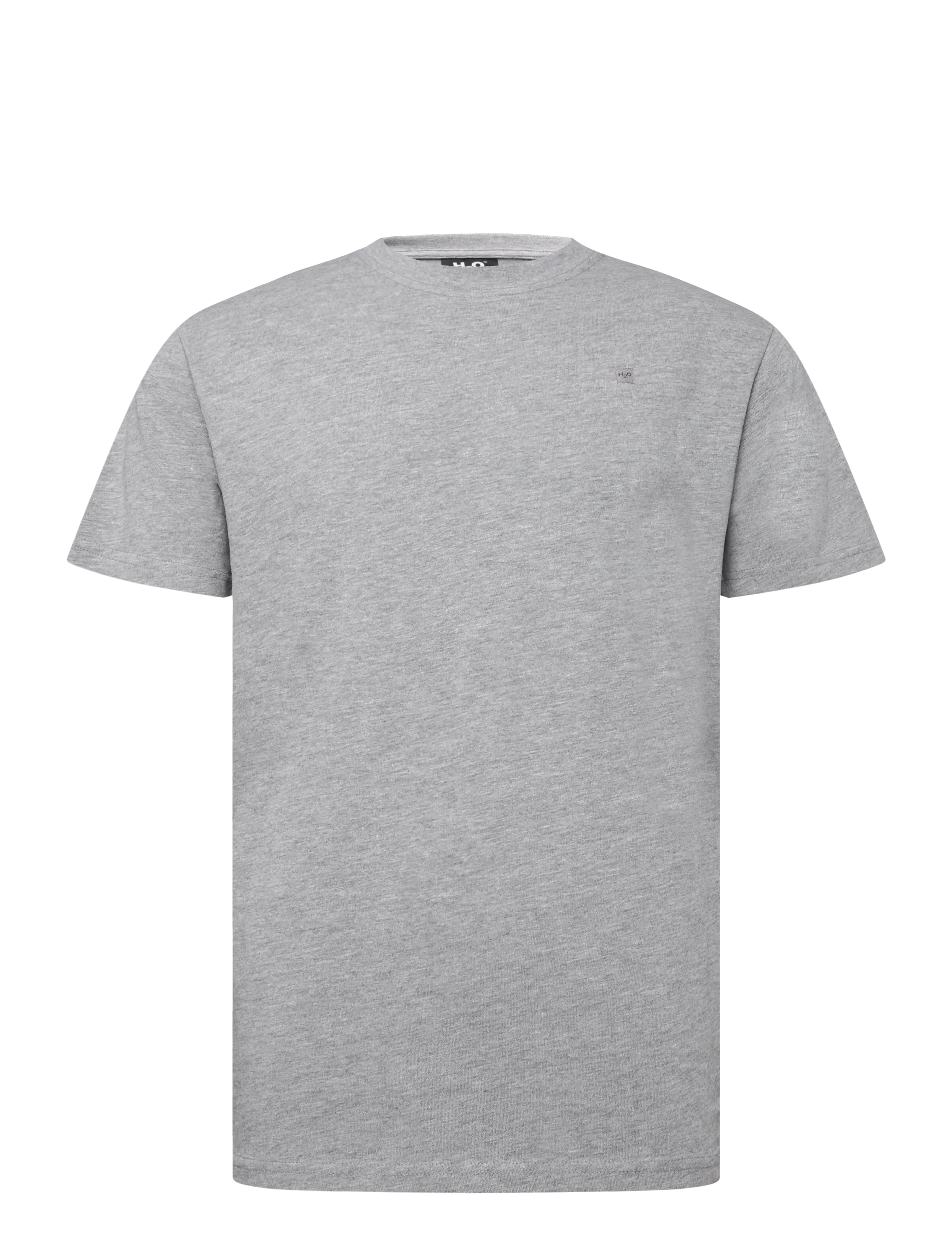 H2O Skagen Mens Solid Tee - Alussärgid - LT. GREY MEL / grey