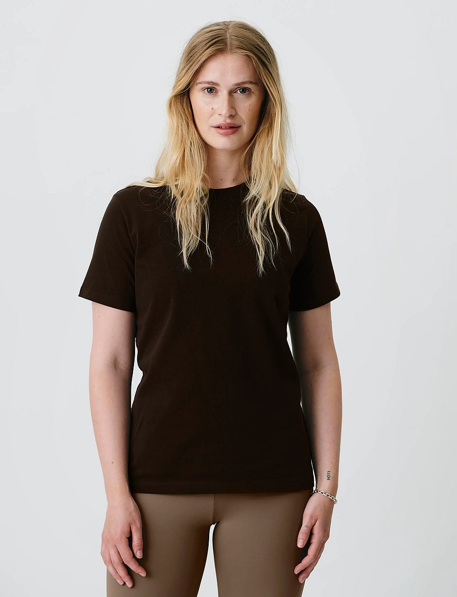 H2O - Skagen Woman Solid Tee - t-shirts - brown - 0
