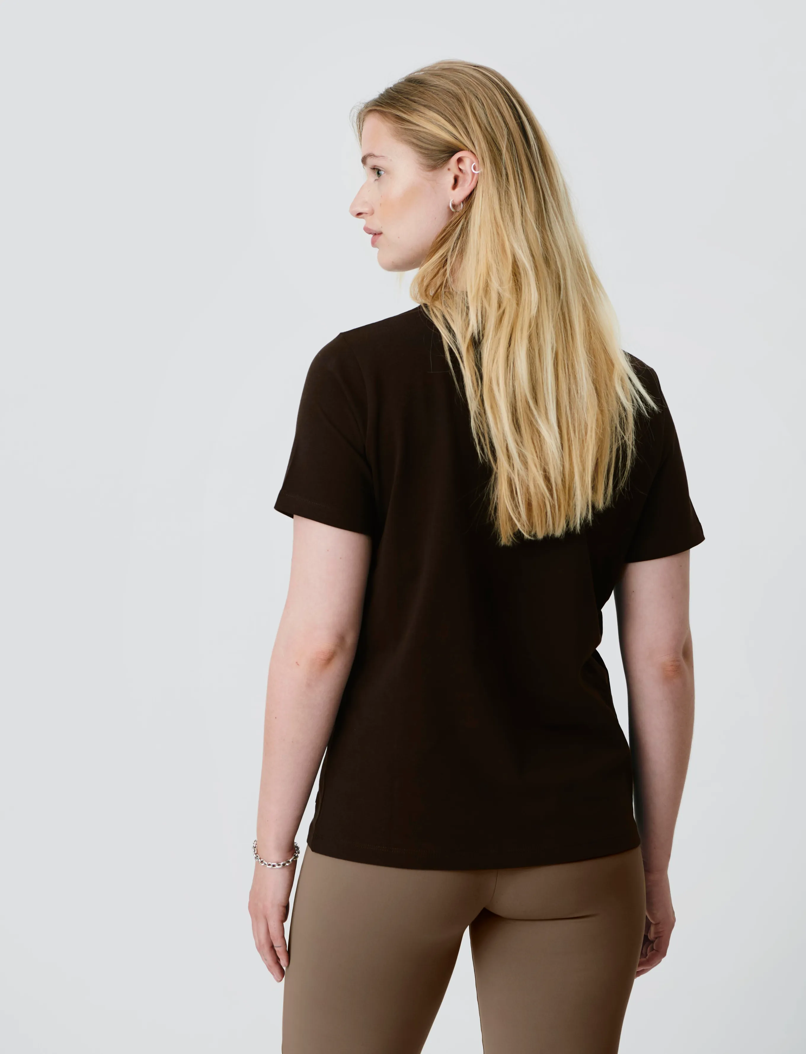 H2O - Skagen Woman Solid Tee - t-shirts - brown - 3