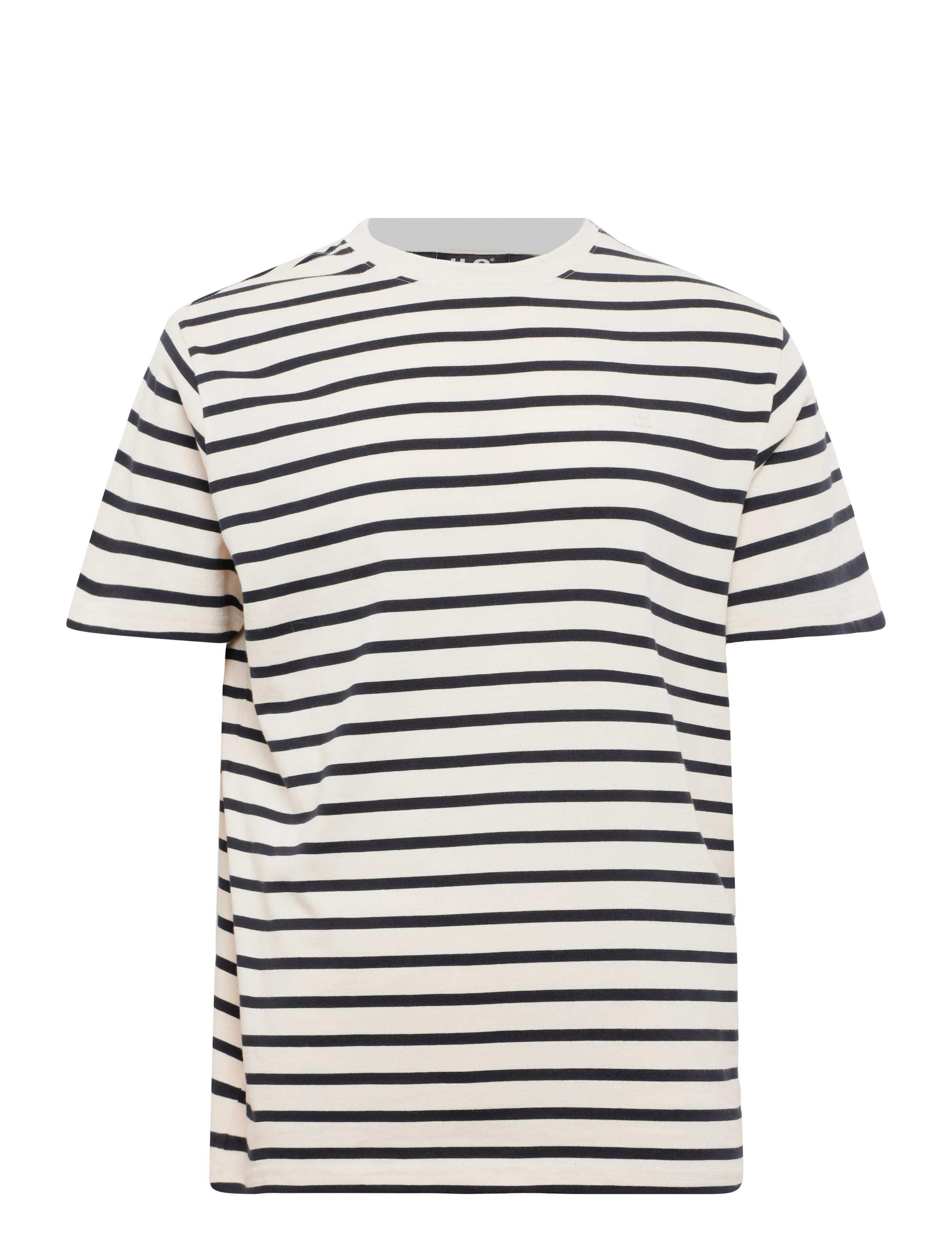 H2O Skagen Mens Striped Tee - Alussärgid - CREAM WHITE/NAVY / cream