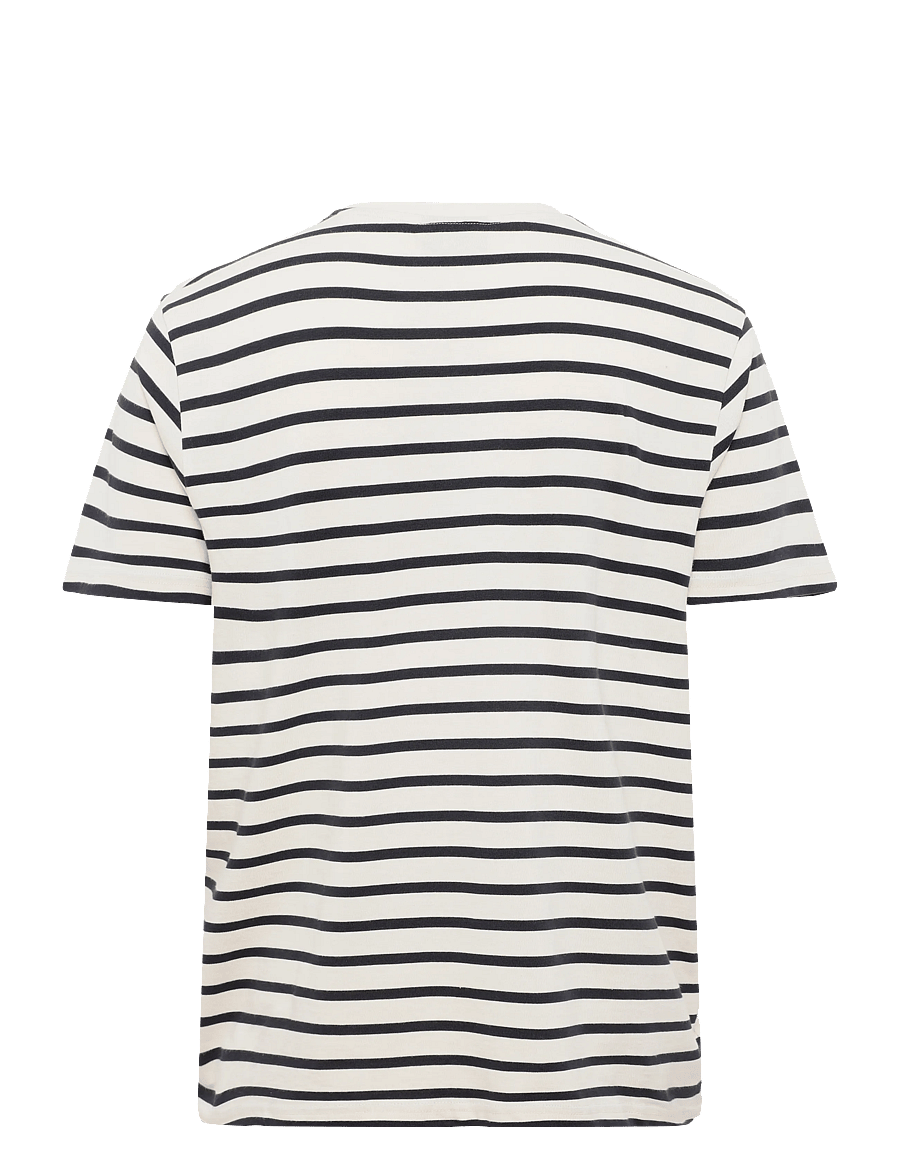 H2O - Skagen Mens Striped Tee - alussärgid ja t-särgid - cream white/navy - 2