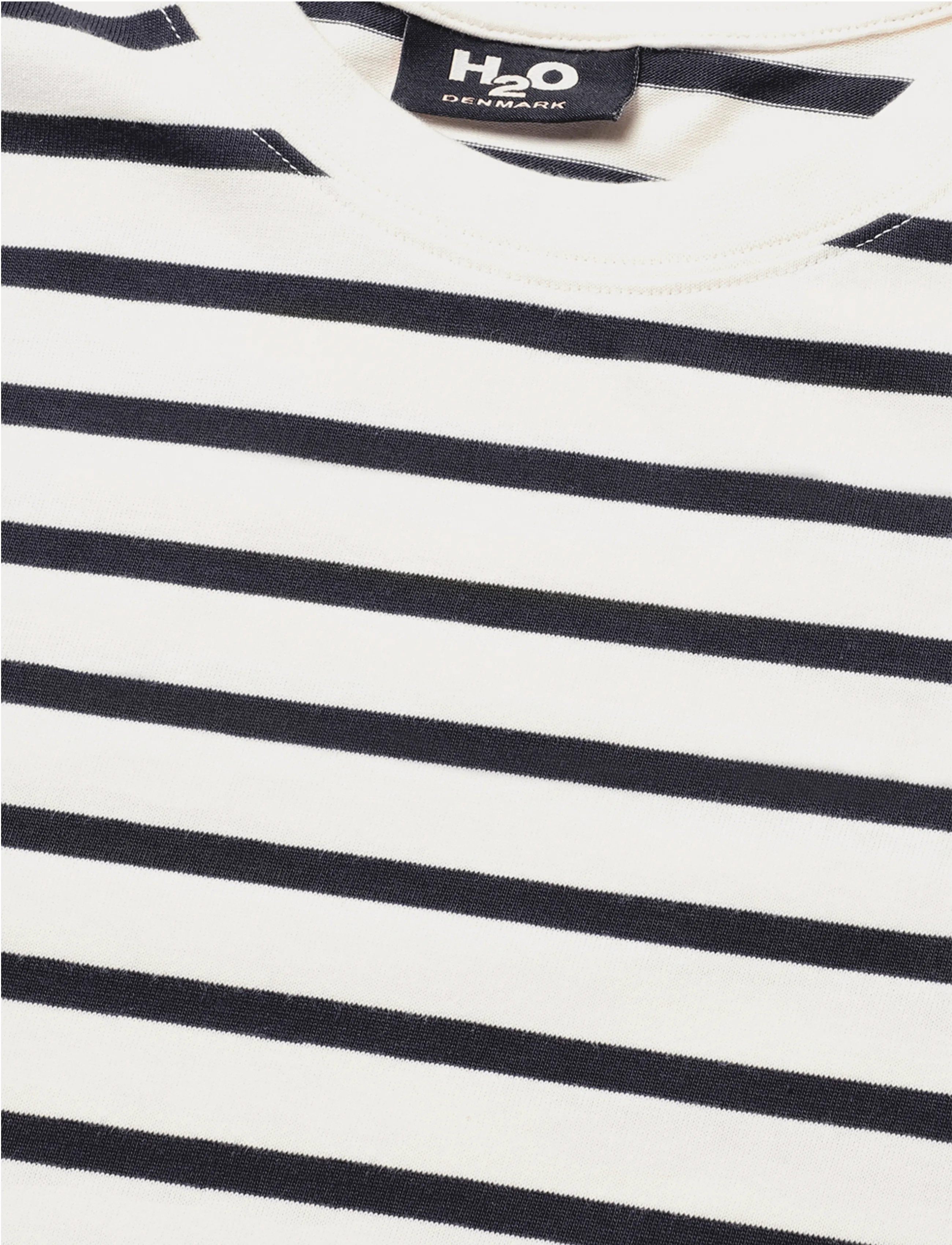 H2O - Skagen Mens Striped Tee - alussärgid ja t-särgid - cream white/navy - 4