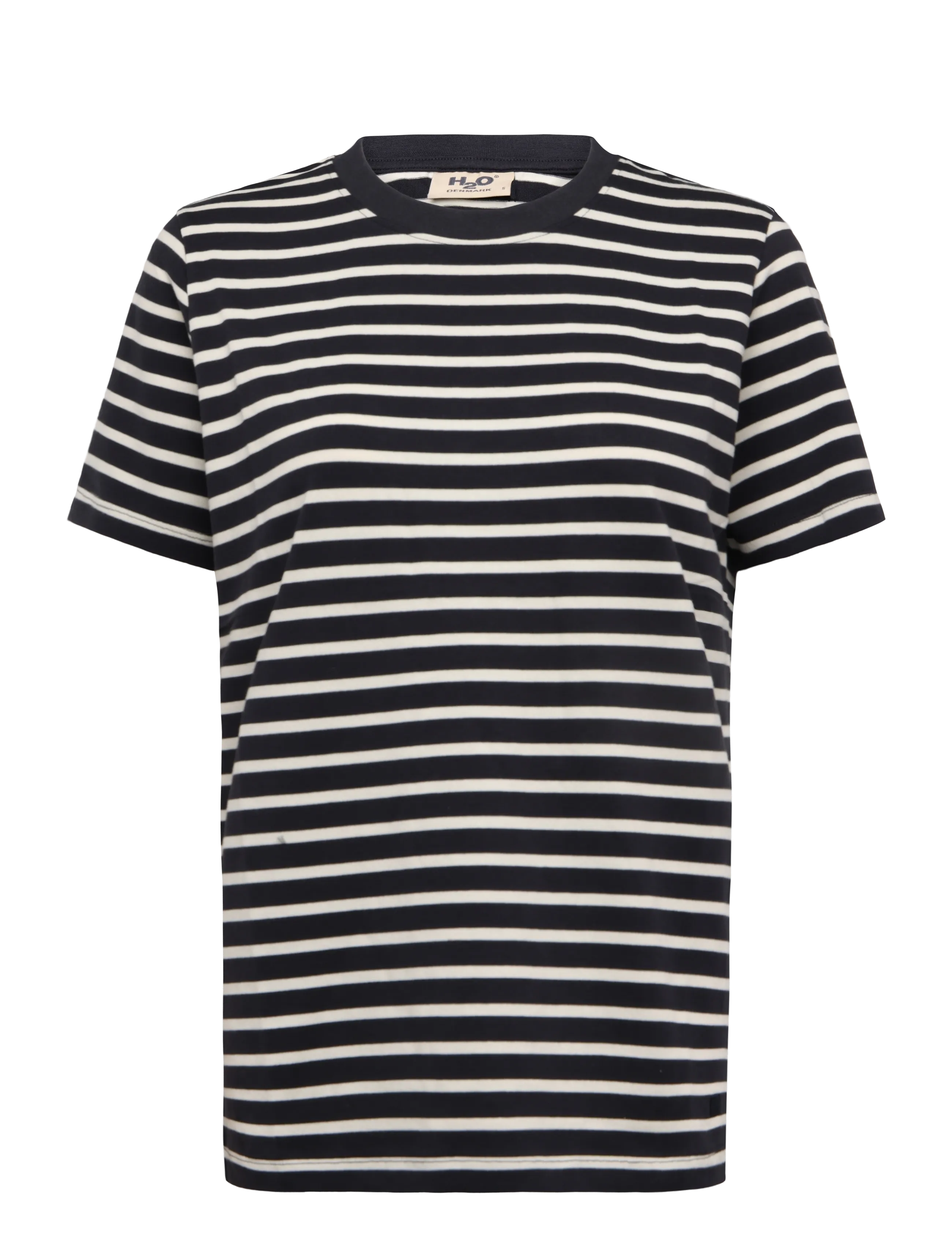 H2O Skagen Woman Striped Tee - Tøj - NAVY/CREAM WHITE / navy