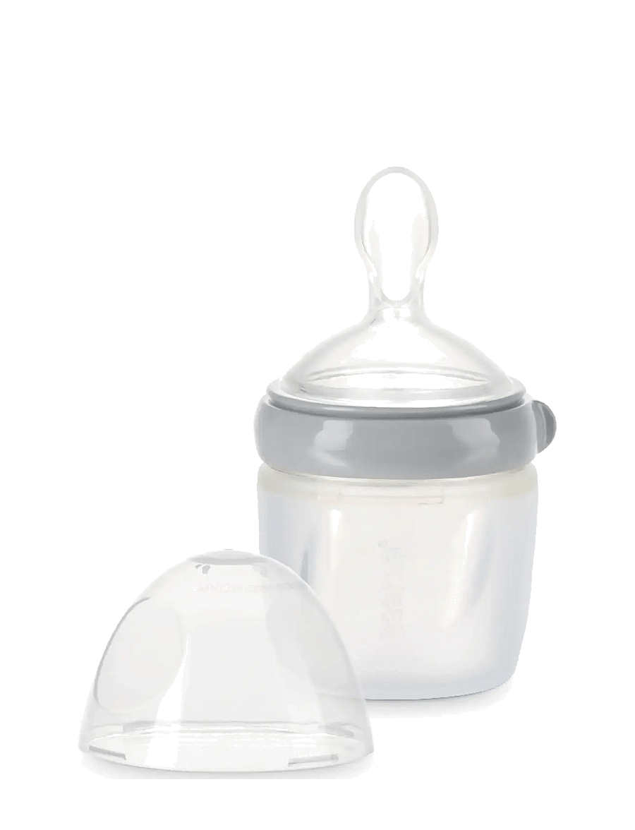 Haakaa - Haakaa Silicone Feeding Spoon Bottle 160ml - Grey - babyflaschen - grey - 1