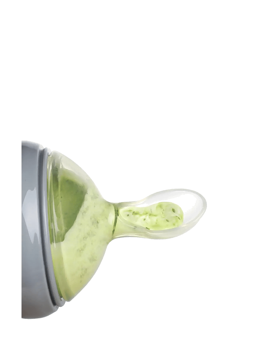 Haakaa - Haakaa Silicone Feeding Spoon Bottle 160ml - Grey - babyflaschen - grey - 3