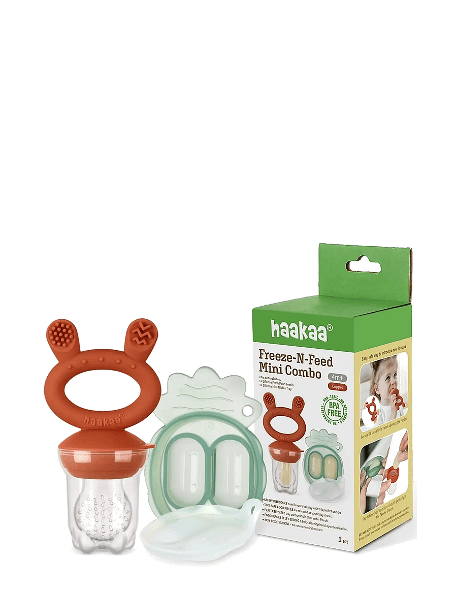 Haakaa - Haakaa food feeder + Mini nibble tray - Copper - copper - 2