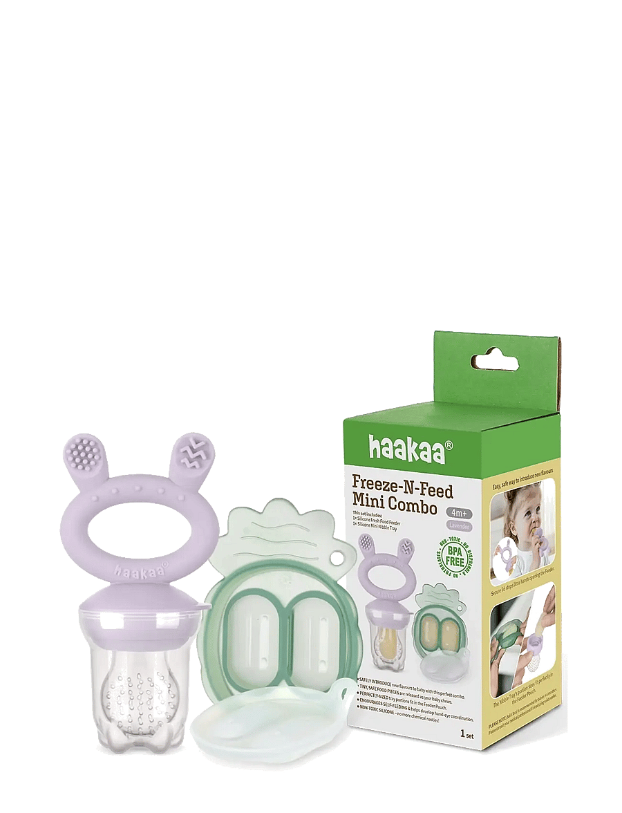 Haakaa - Haakaa food feeder + Mini nibble tray - Lavender - lavender - 2
