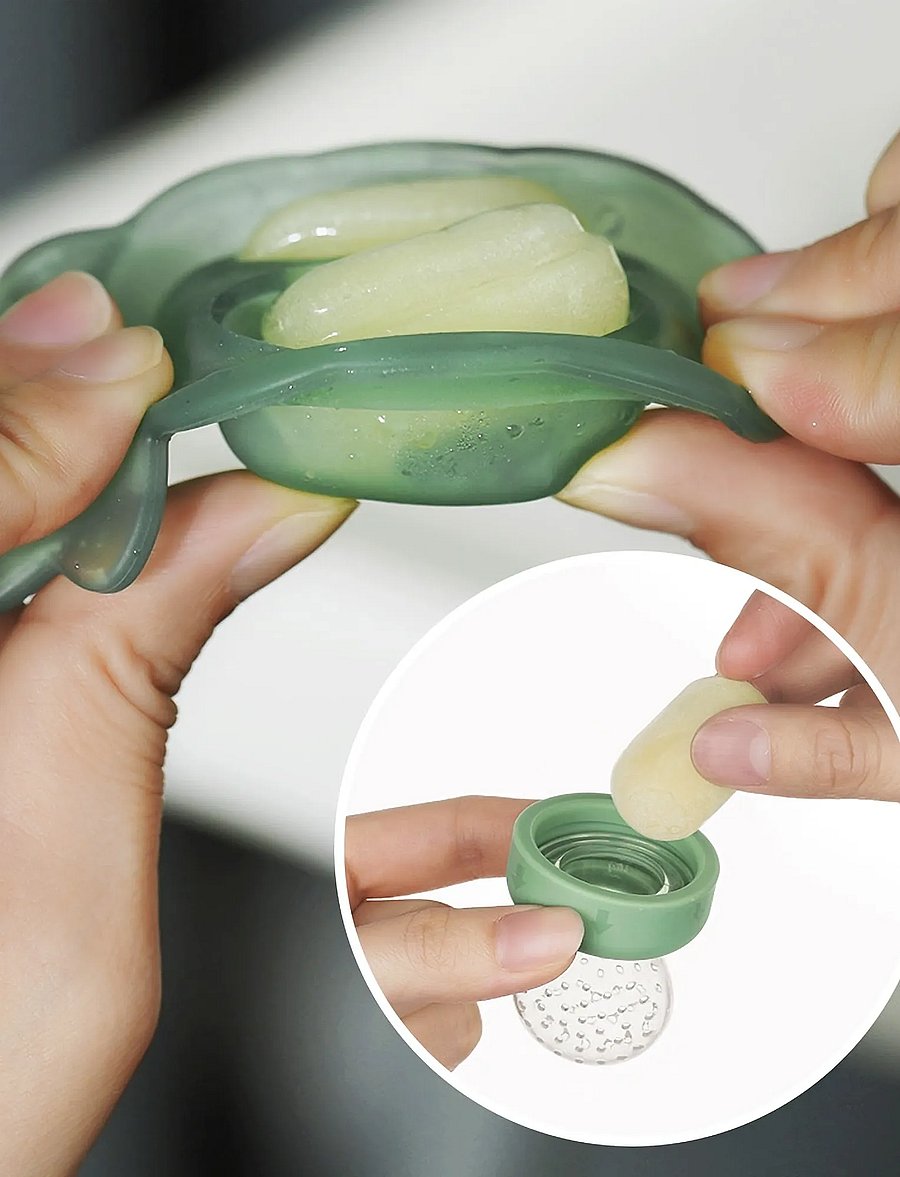 Haakaa - Haakaa food feeder + Mini nibble tray - Lavender - lavender - 5