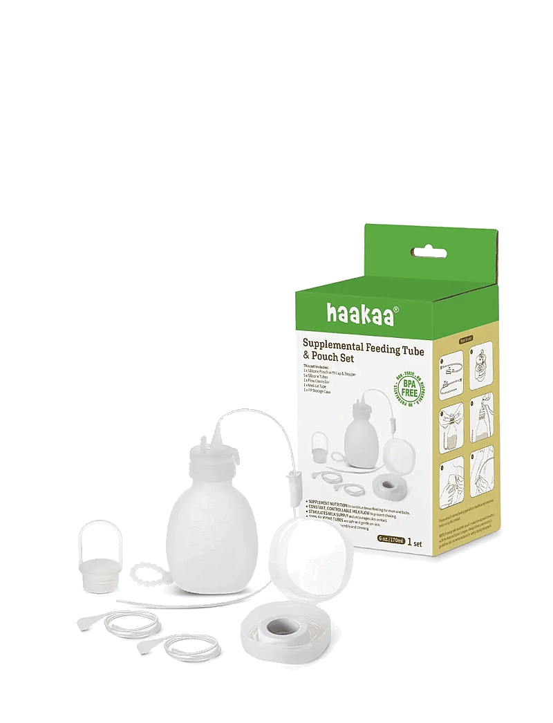 Haakaa - Haakaa Gen.3 Silicone Pouch & Feeding Tube Set - tillbehör - clear - 2