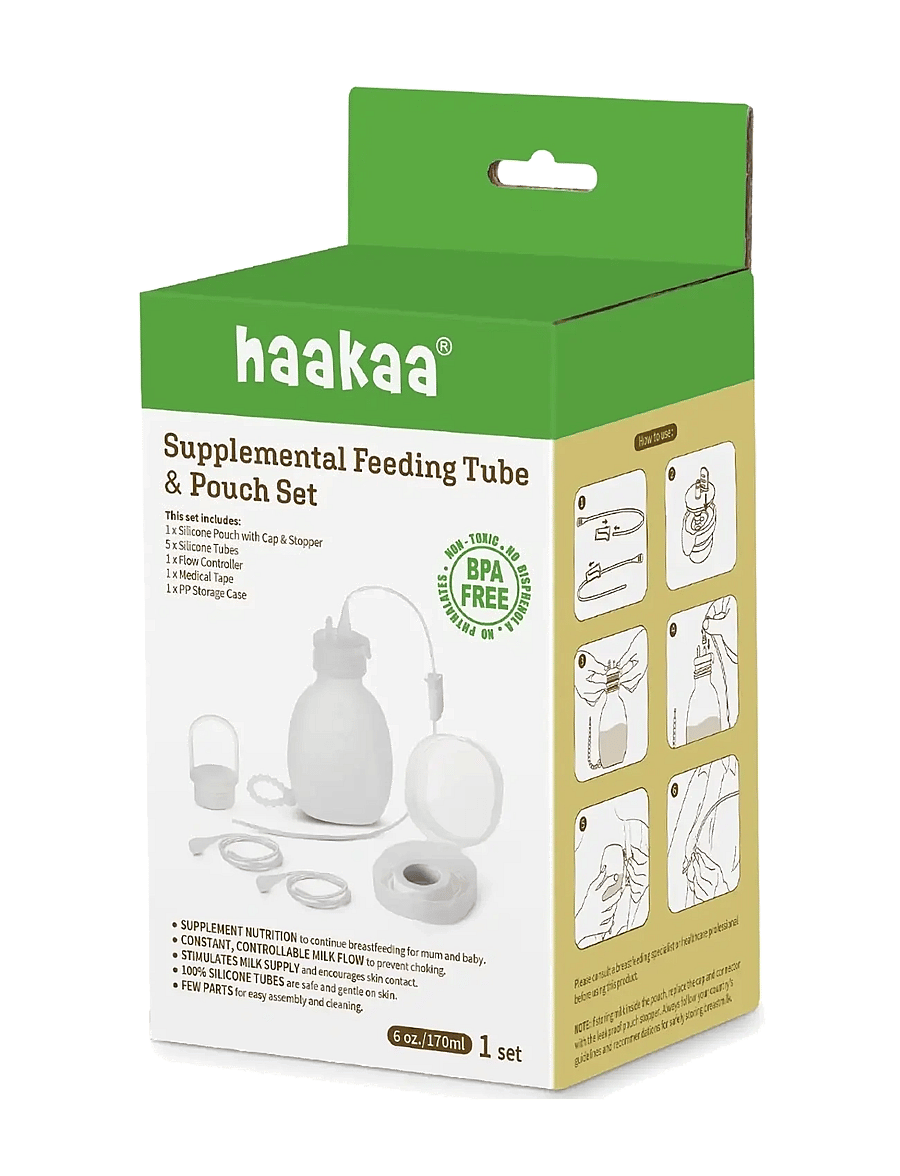 Haakaa - Haakaa Gen.3 Silicone Pouch & Feeding Tube Set - accessoires - clear - 3
