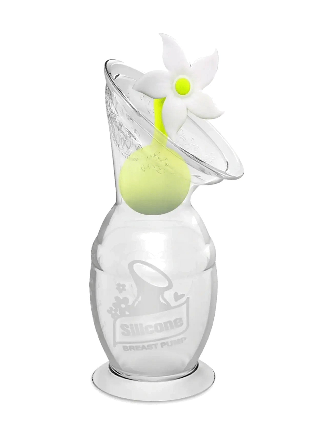 Brystpumpe 150 ml med blomsterlokk Gen 2