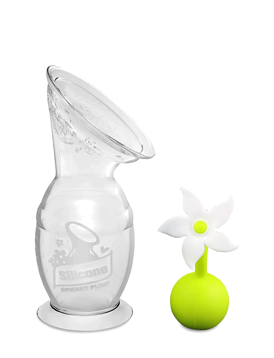 Haakaa - Haakaa brystpumpe - 150 ml med blomsterstopper - rinnapumbad ja lisatarvikud - white - 2