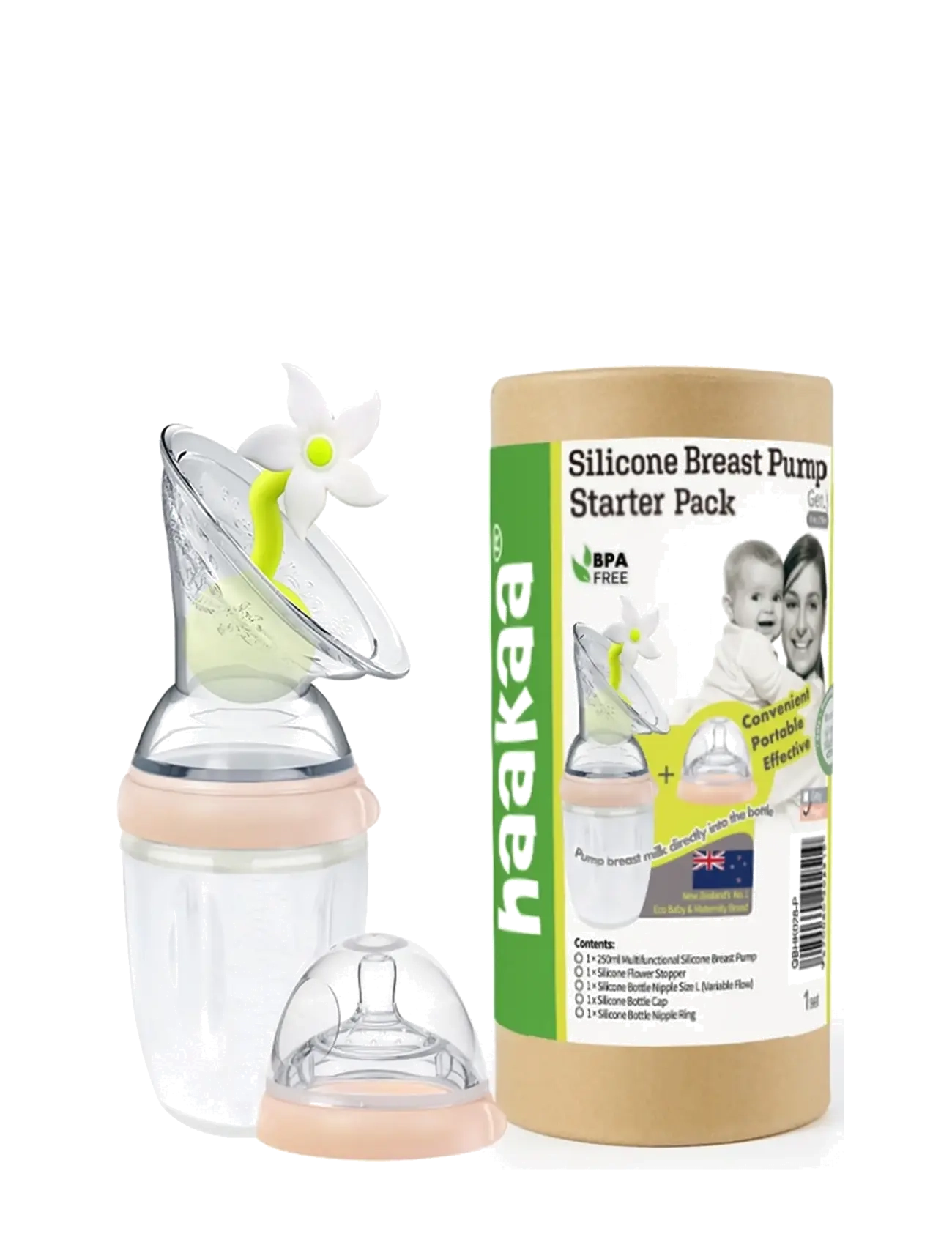 Haakaa - Haakaa Startpakke Gen. 3 - Peach - milchpumpen & zubehör - peach - 2
