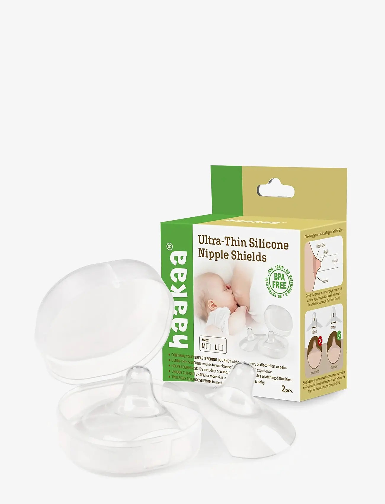 Haakaa - Haakaa Ammebrik - str M (18mm) - breast pumps & accessories - clear - 2