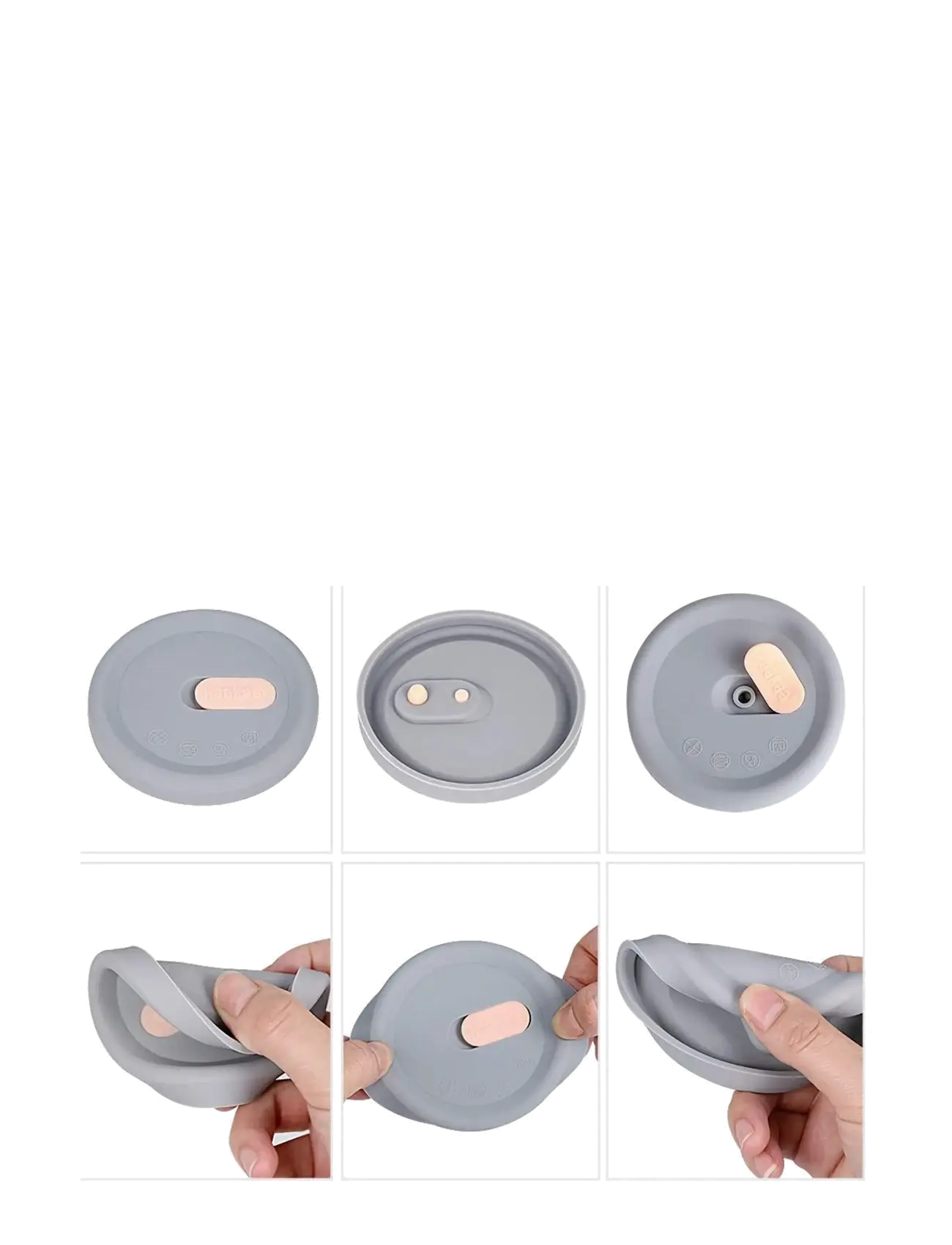 Haakaa - Haakaa silikone låg til brystpumpe - rinnapumbad ja lisatarvikud - grey - 3