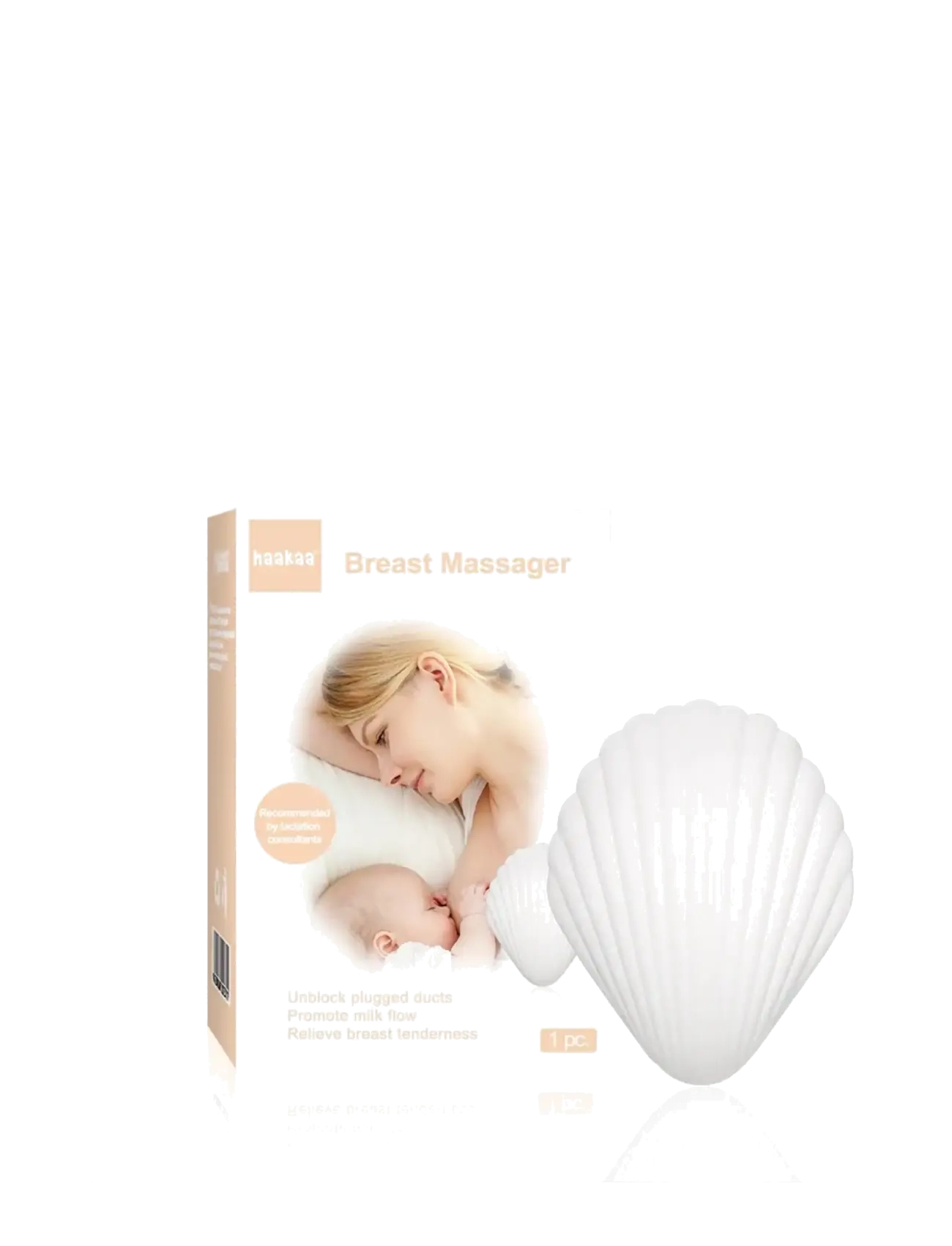 Haakaa Haakaa musling brystmassager - Stillprodukte - WHITE / white