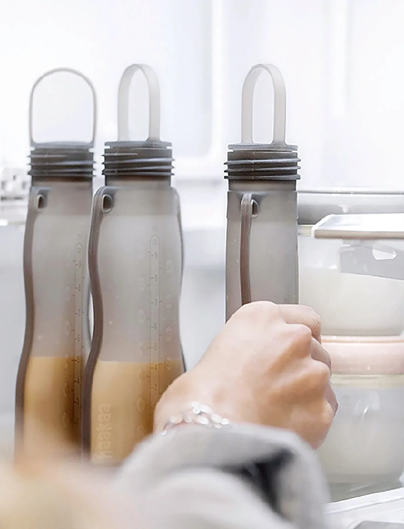 Haakaa Haakaa Opbevaringspose Til Mælk 260ml, One Size, Black, Baby Feeding > Baby Food Containers, Børn