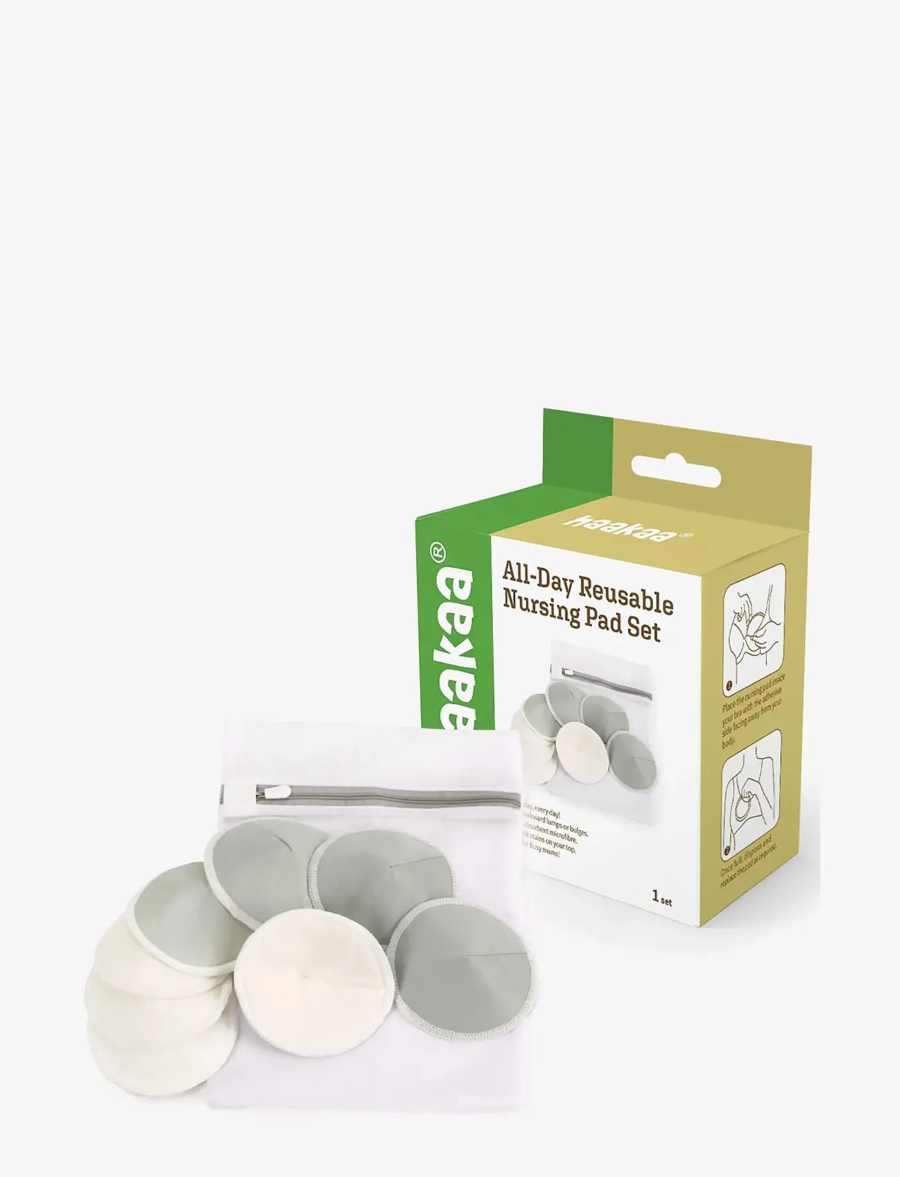 Haakaa - Haakaa Genanvendeligt Ammeindlæg - breast pumps & accessories - grey/white - 1