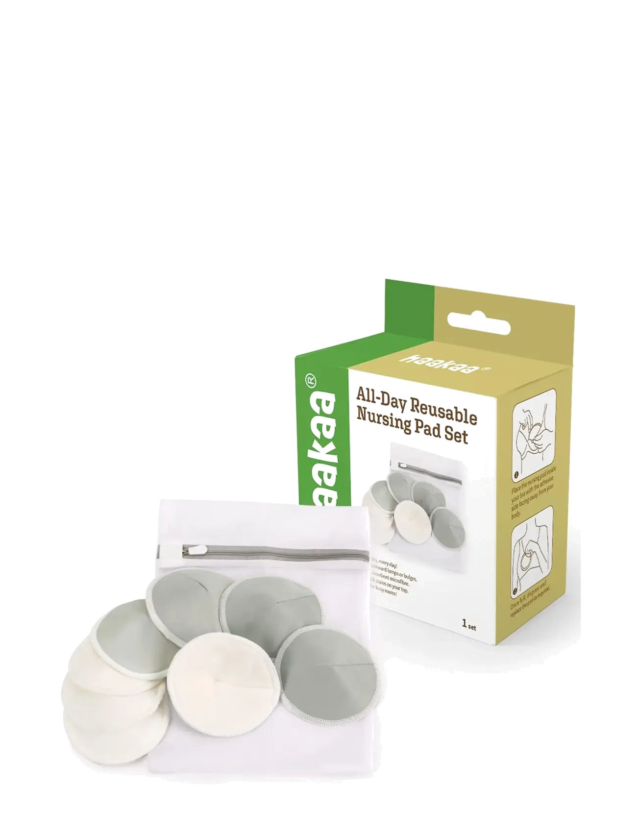 Haakaa Haakaa Genanvendeligt Ammeindlæg - Stillprodukte - GREY/WHITE / white