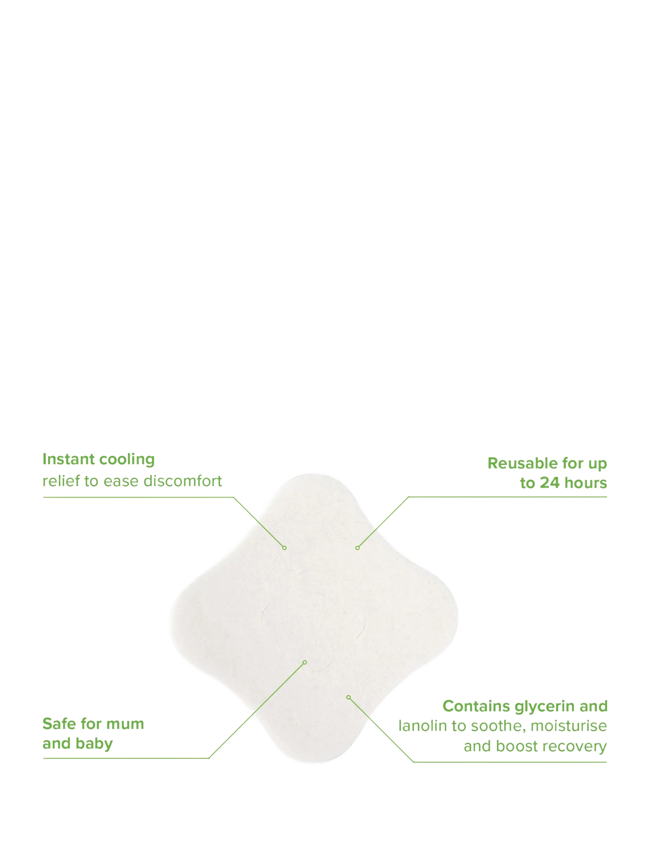 Haakaa - Haakaa Soothing Hydrogel Breast Pads - 8 pcs - brystpumper og tilbehør - white - 4