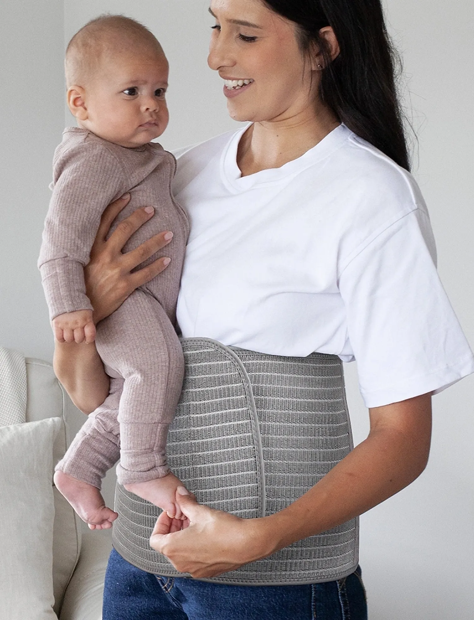 Haakaa Haakaa 3-In-1 Pregnancy And Postpartum Belt, One Size, Grey, Baby Og Graviditet > Pregnancy Products, Børn