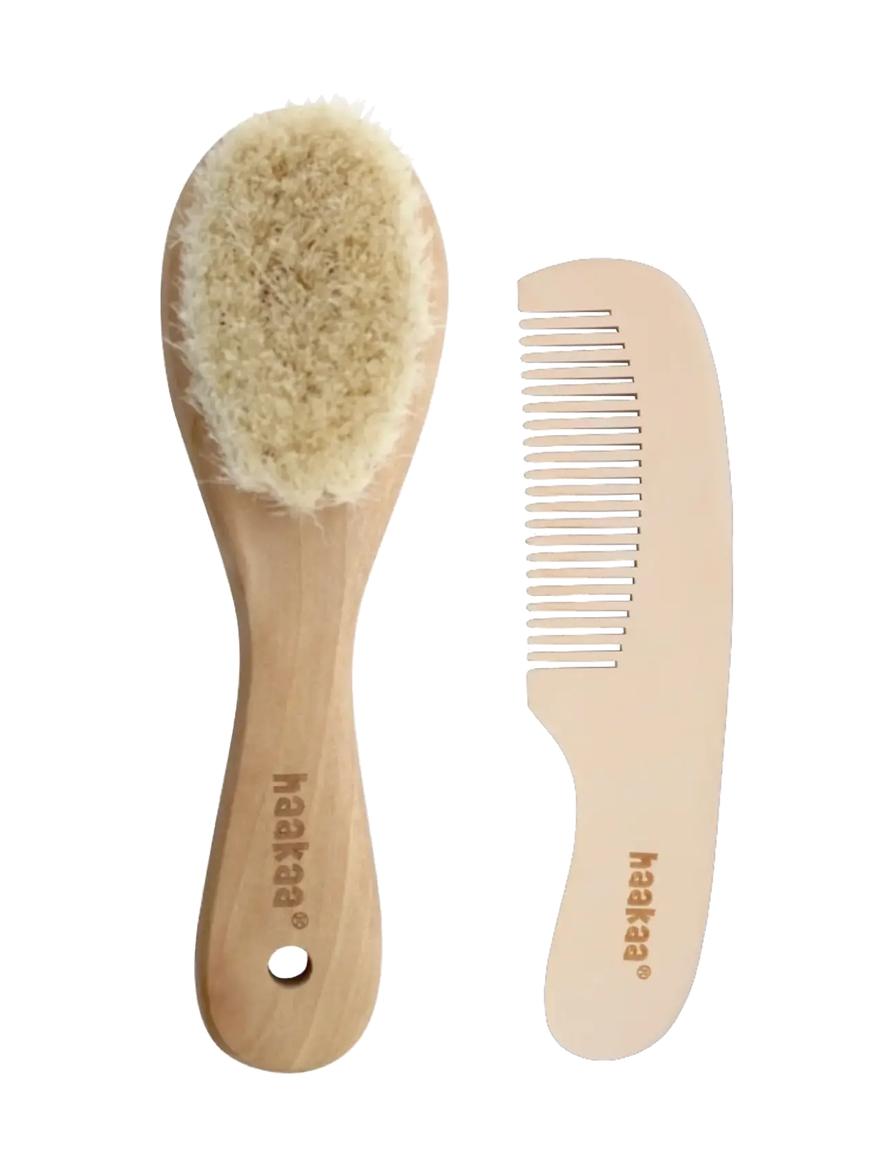Haakaa Kam Og Børste, One Size, Care & Hygiene, Beige - Baby Accessories, Kinder