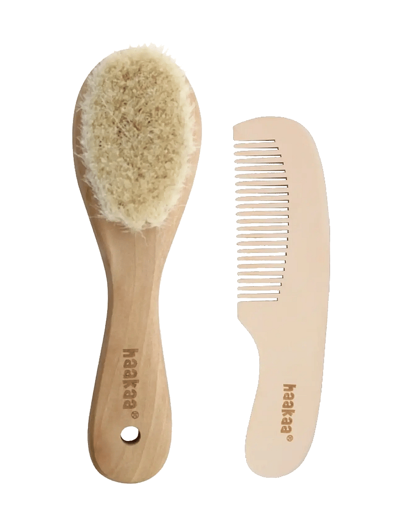 Haakaa - Haakaa kam og børste - babypflege - brown - 0