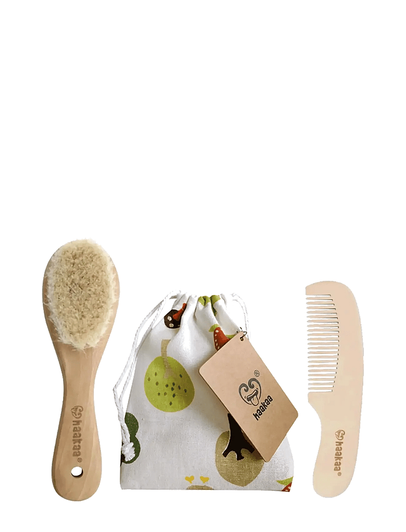 Haakaa - Haakaa kam og børste - babypflege - brown - 1
