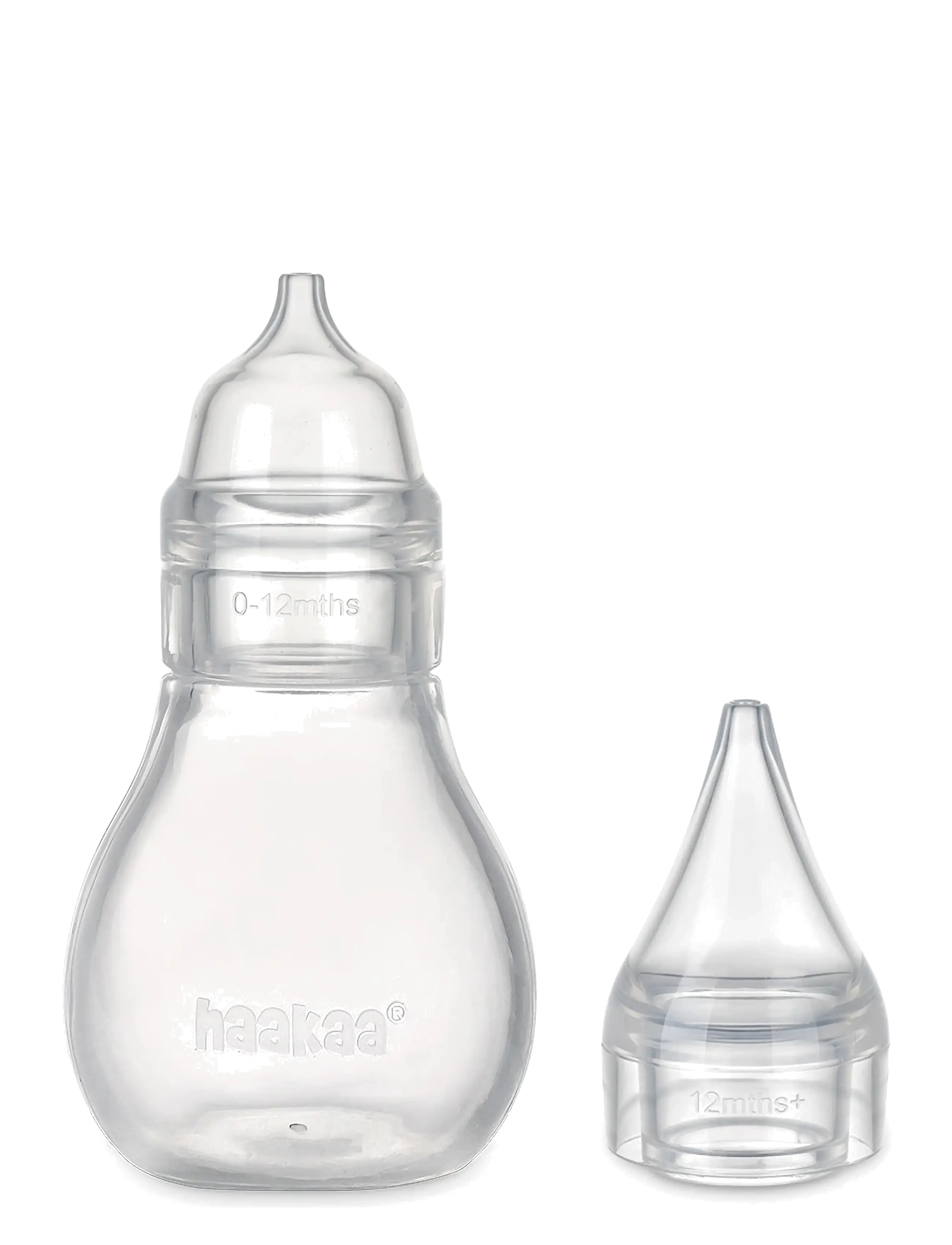 Haakaa Haakaa Easy-Squeezy Silicone Bulb Syringe - 2 Tips - Babypleje - CLEAR / undefined