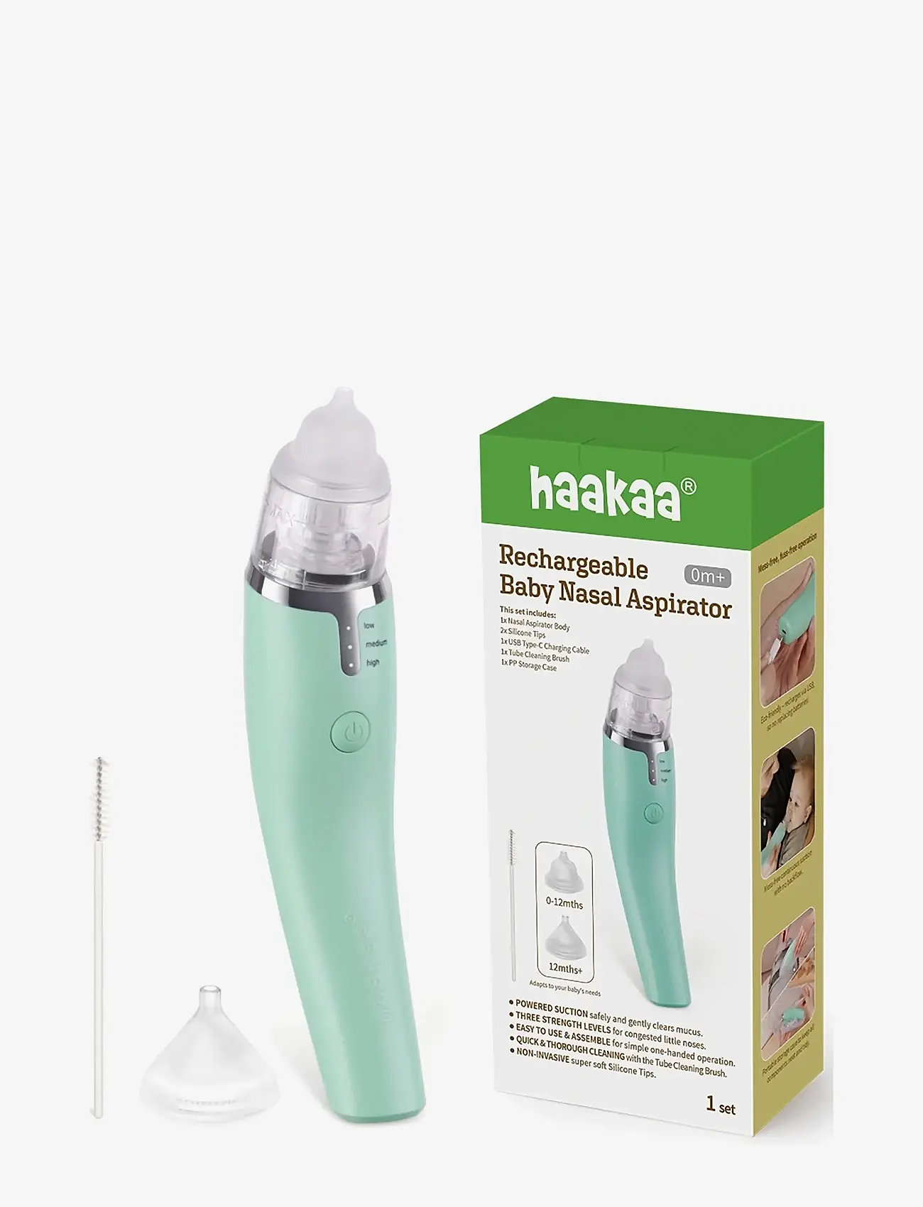 Haakaa - Haakaa Baby Nasal Aspirator - babypleje - green - 1