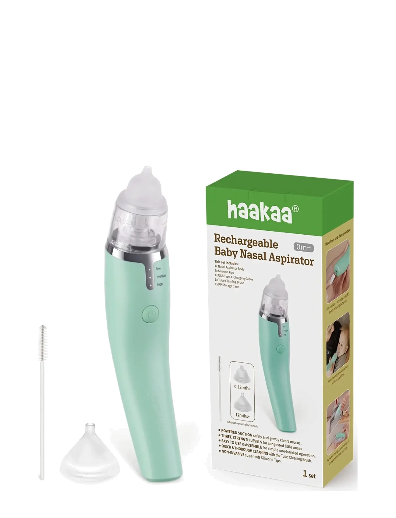 Haakaa Haakaa Baby Nasal Aspirator - Nyheter - GREEN / green