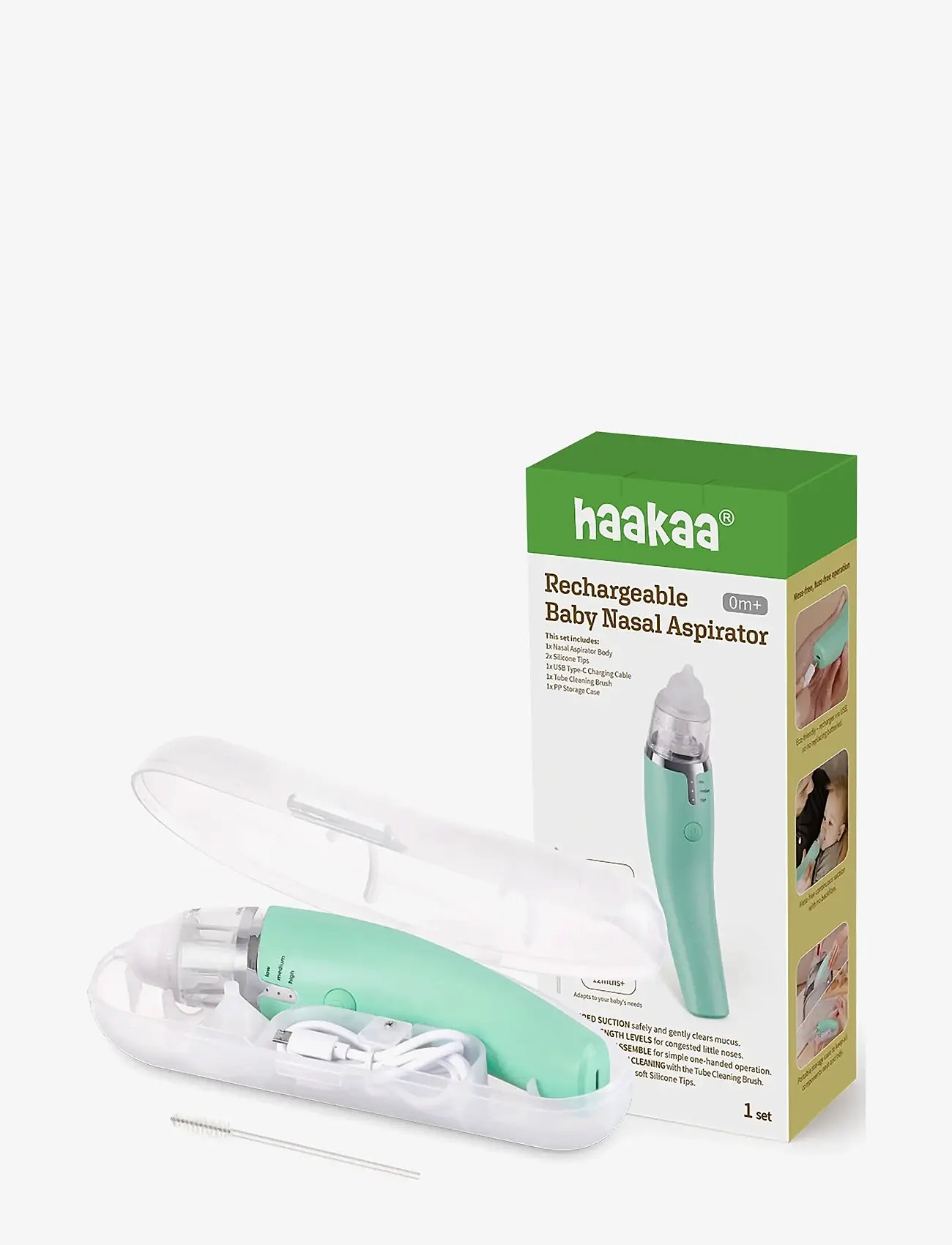 Haakaa - Haakaa Baby Nasal Aspirator - babypleje - green - 3